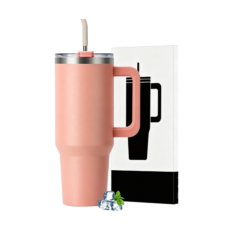 Taza aislada de doble pared de 40 oz para automóvil de viaje