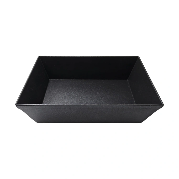 Molde para pizza rectangular hondo con tapa