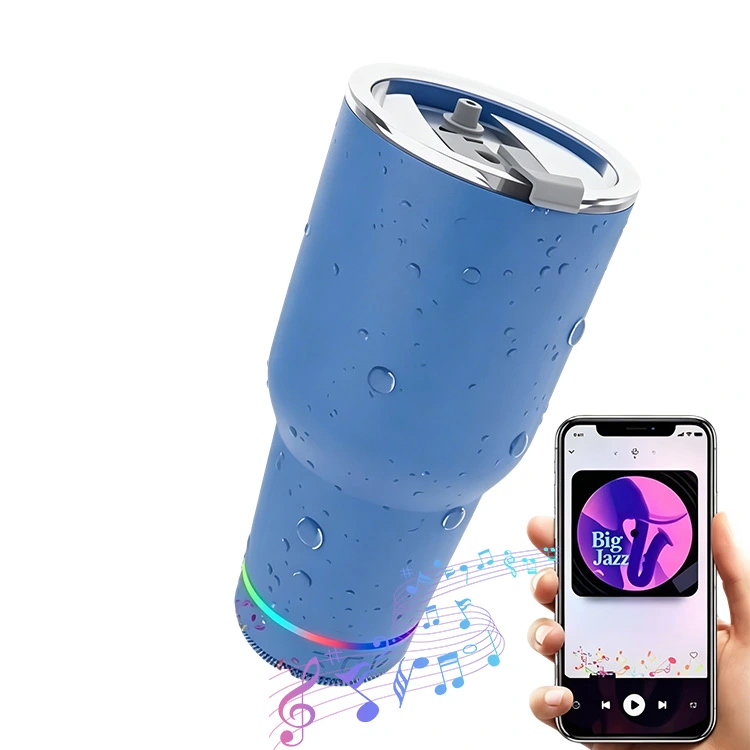 Botella de agua con altavoz Bluetooth